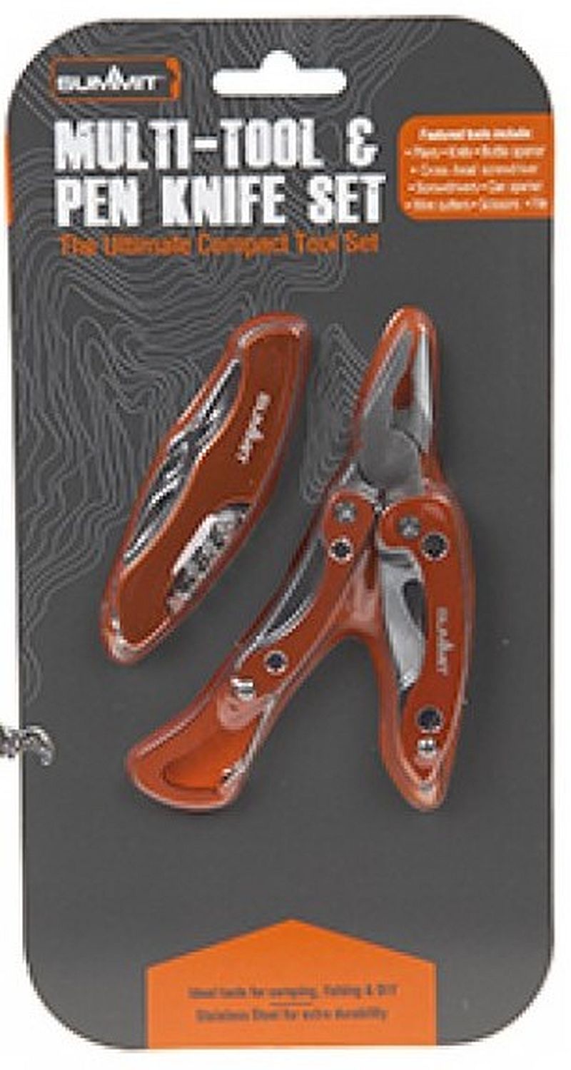 SET à 1xTool & 1xMesser 1 x 6 in 1 & 1 x 9 in 1 Stahl