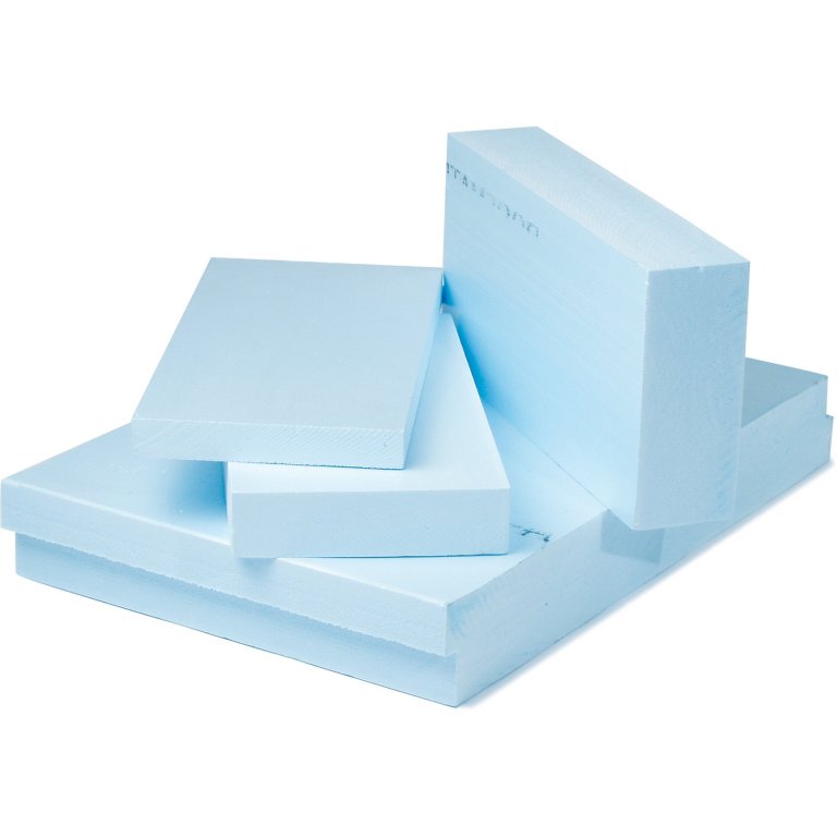 Styrofoam hellblau, unbeschnitten