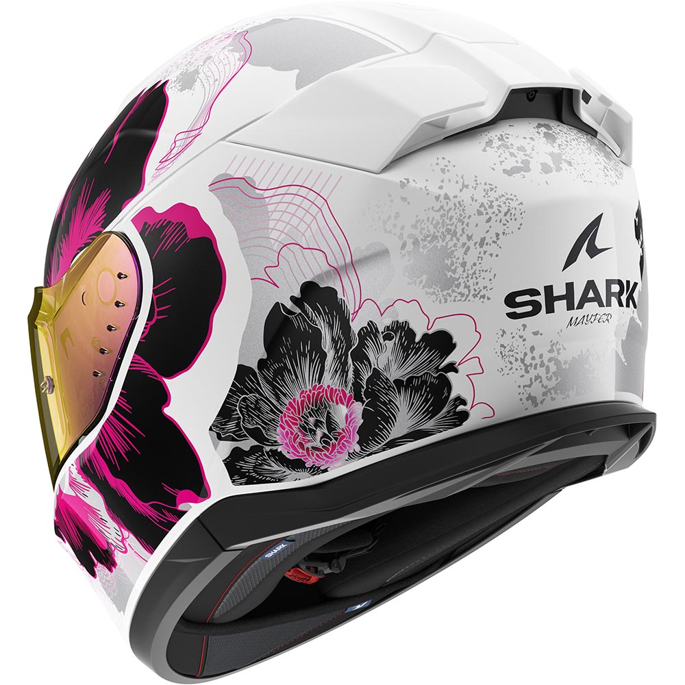 Shark - Casque D-Skwal 3 Mayfer Blanc / Violet / Brillant
