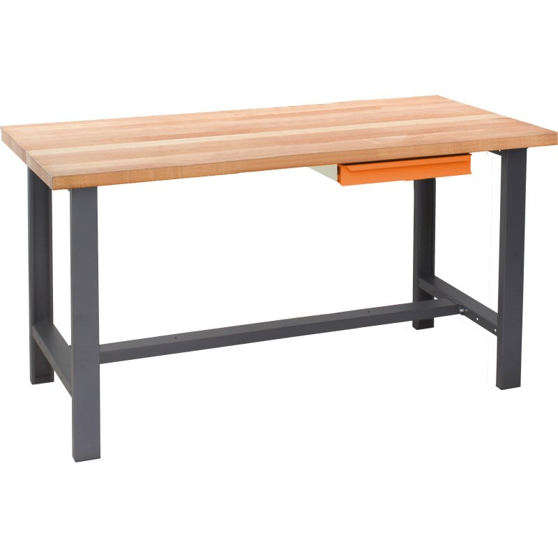 Établi d'Atelier 2M Fischer Darex –Plateau bois - Bloc 1 tiroir
