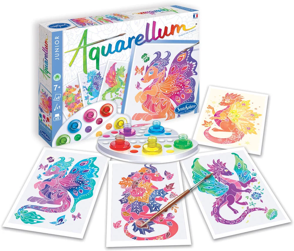 AQUARELLUM JUNIOR - COFFRET DRAGONS DES 4 SAISONS