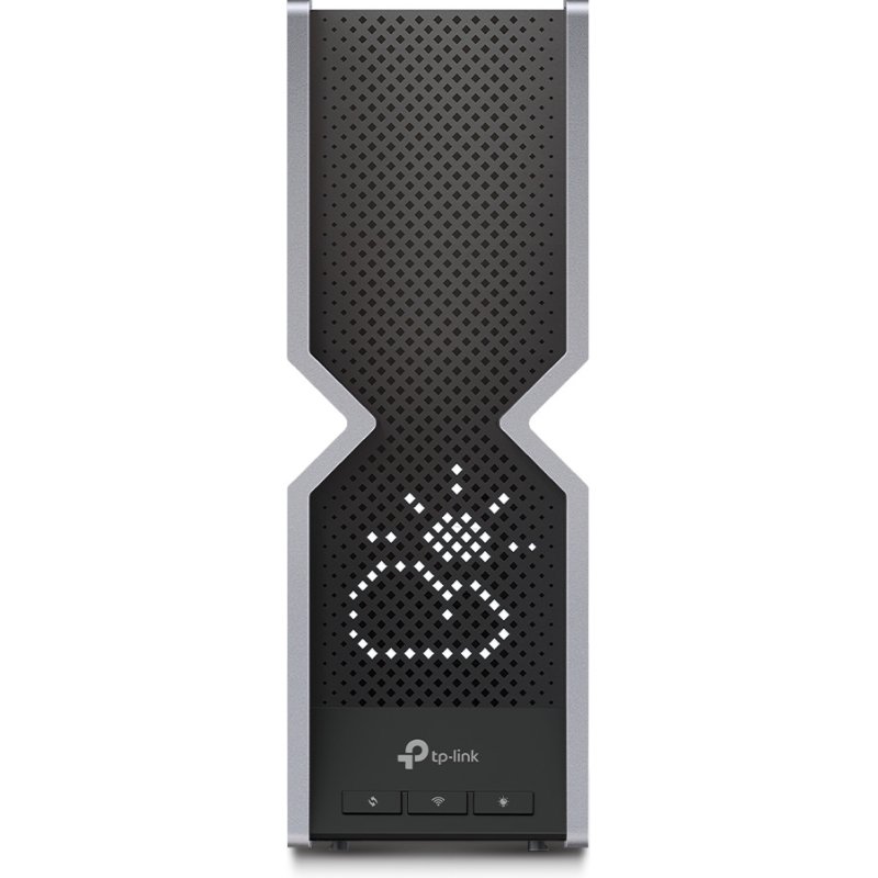 TP-Link Archer BE800 routeur sans fil Multi-Gigabit Ethernet Tri-bande (2,4 GHz / 5 GHz / 6 GHz) Noir, Acier inoxydable