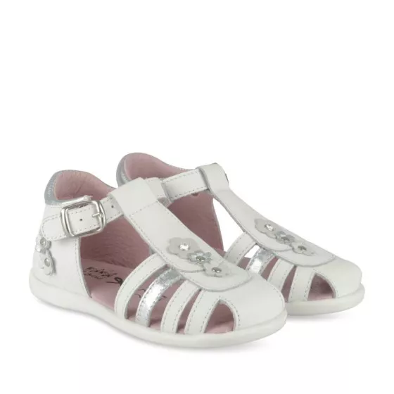 Sandales BLANC NINI & GIRLS CUIR