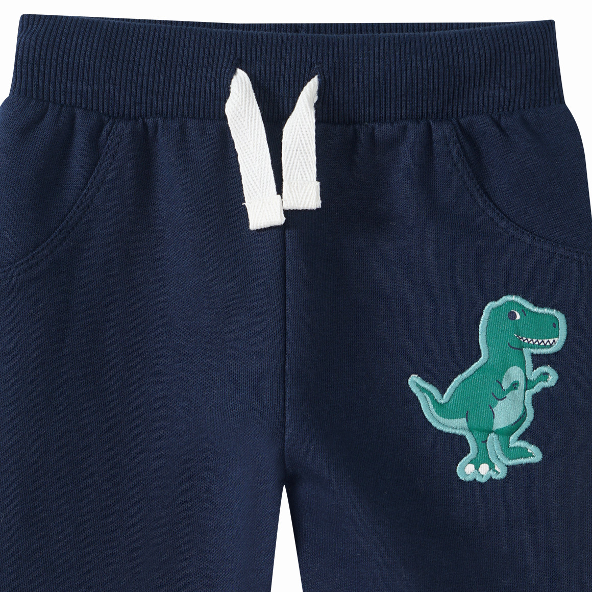 Topomini Baby Jogginghose mit Dino-Stickerei dunkelblau
