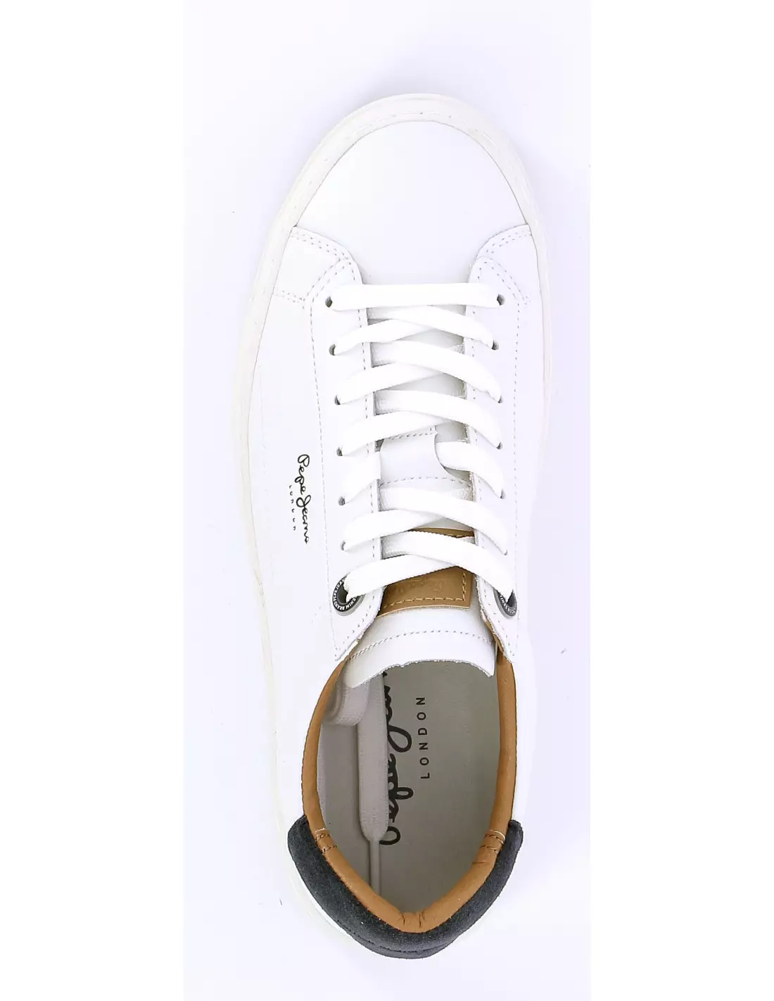 PEPE JEANS YOGI - Baskets BLANCMARINE