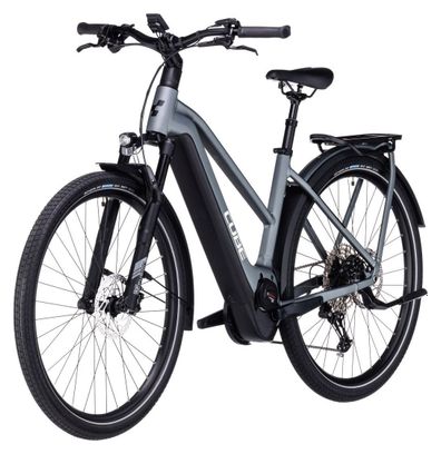 Vélo de Ville Électrique Cube Kathmandu Hybrid Pro 750 Trapeze Shimano Deore 11V 750 Wh 700 mm Gris Flash