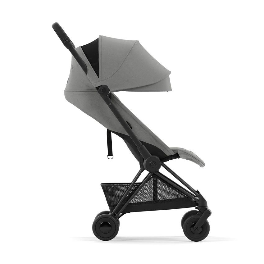 Poussette ultra-compacte Coya matt black/mirage grey - Ecru