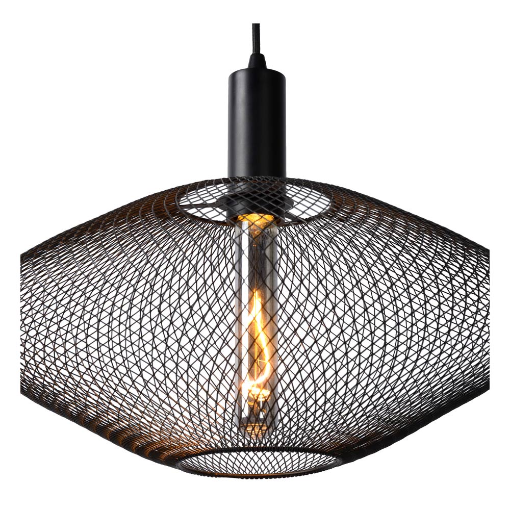 Lucide Mesh hanglamp 45cm 1x E27 zwart