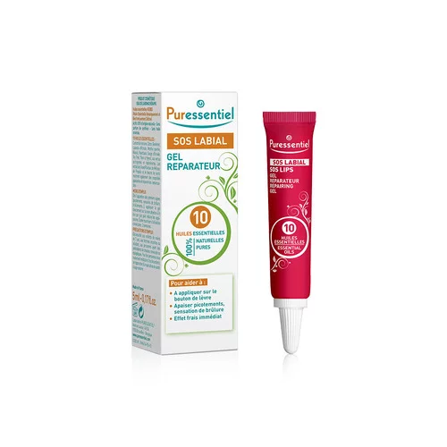 S.O.S Labial Gel Réparateur aux 10 Huiles Essentielles Puressentiel - 5 ml