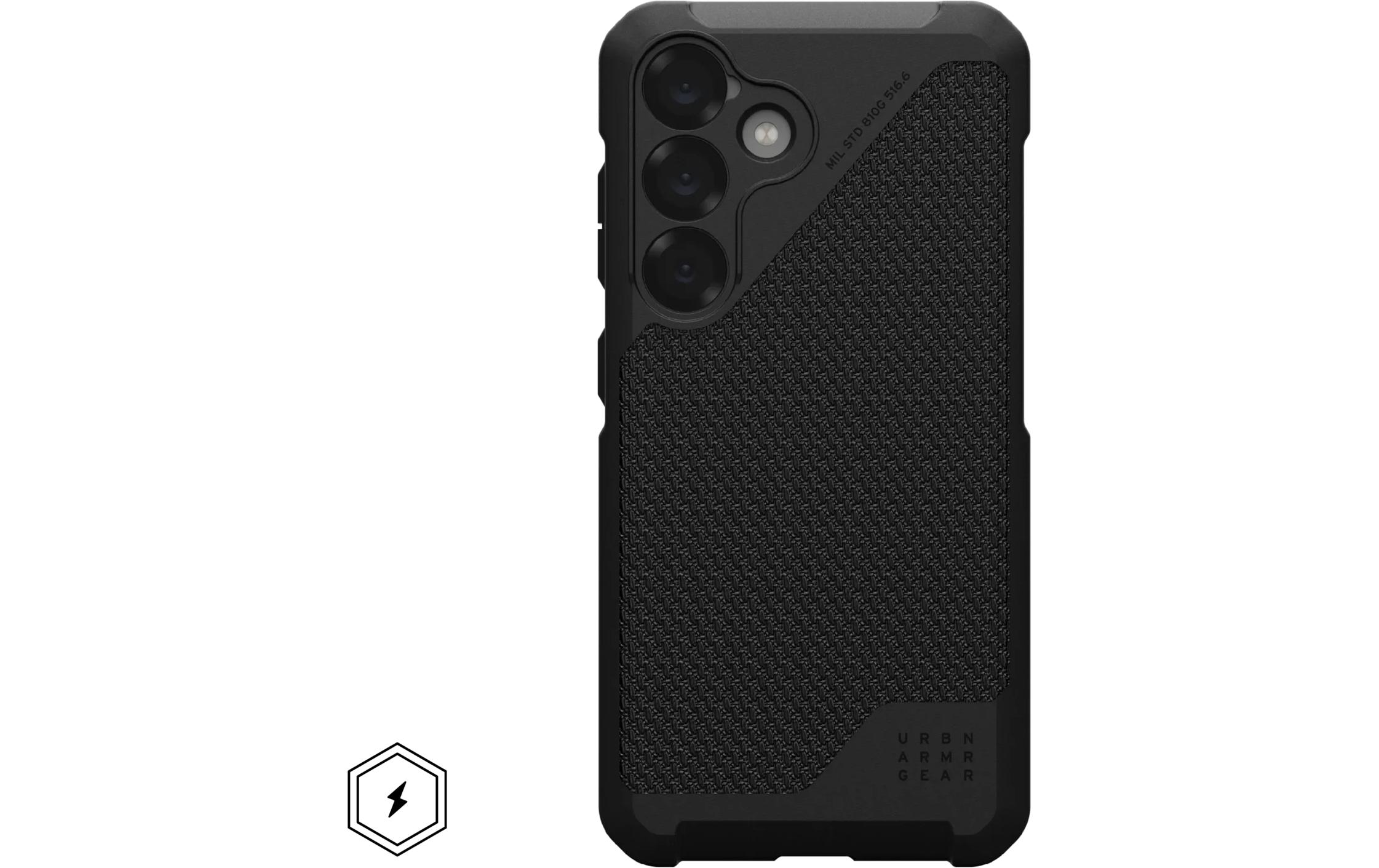 Back Cover Metropolis LT Galaxy S25 Kevlar BlackSchutzhülle für das Samsung Galaxy S25