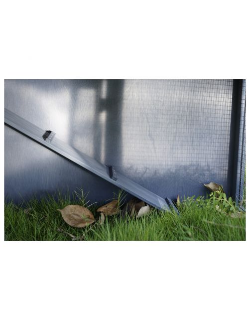 Adori Konijnenhok Raffy - Dierenverblijf - 130x86x112.5 cm Donkergrijs Wit