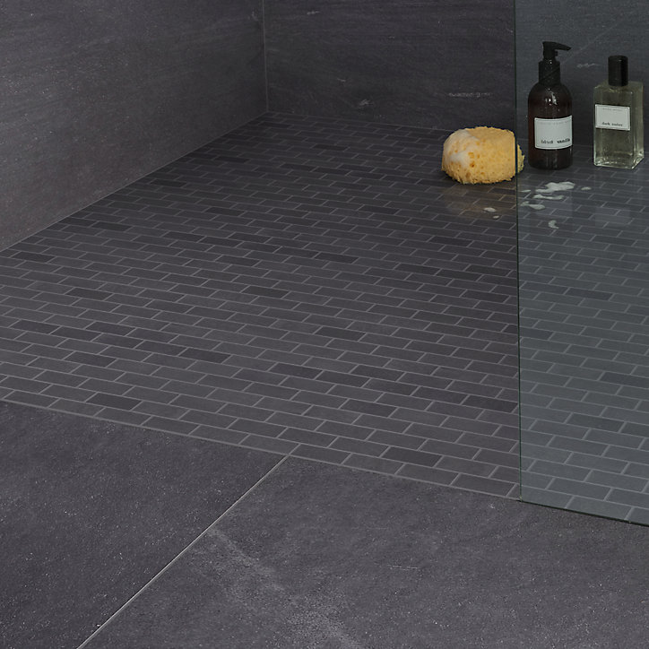 Mosaïque anthracite 30x30cm Slate GoodHome