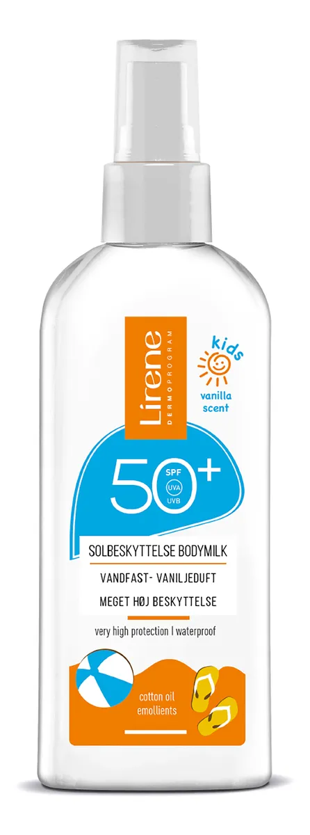 Lirene Emulsion Vanilla Kids SPF 50 - 150 ml.