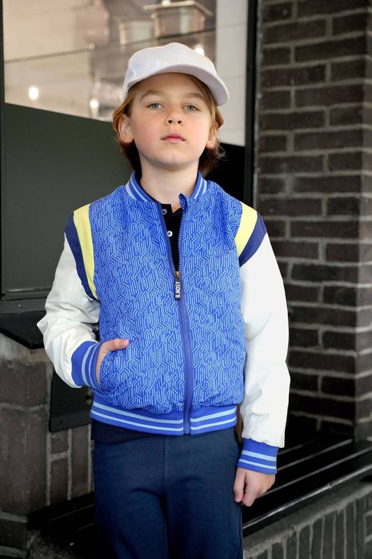 B.Nosy - James - Baseball Jacket - Blauw - Waterafstotend