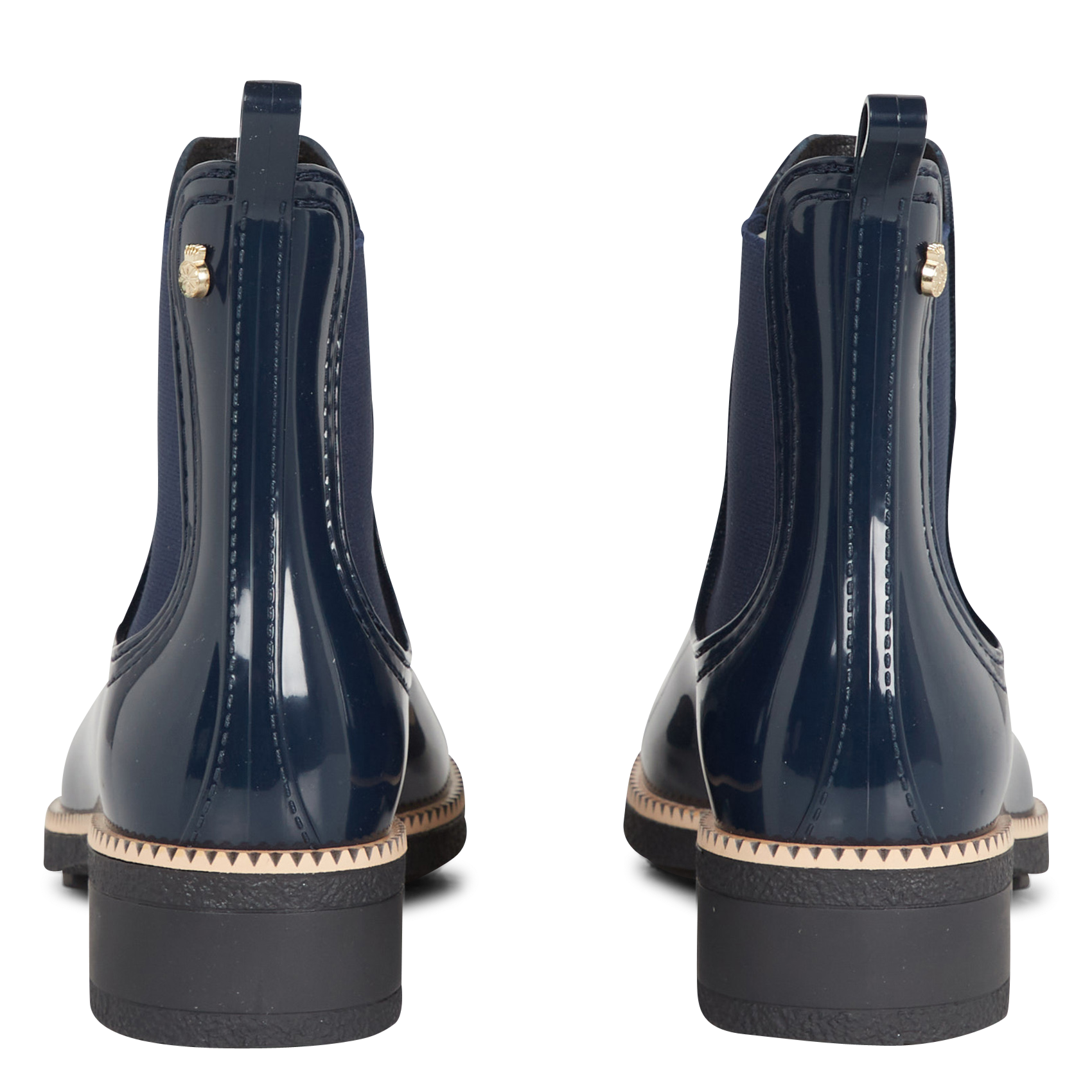 AVA - Bottines en cuir vernis| Bleu