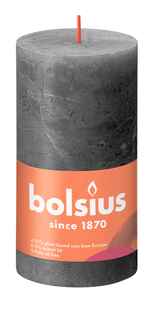 Bolsius Rustiek Stompkaars Stormy Grey 130/68 1ST
