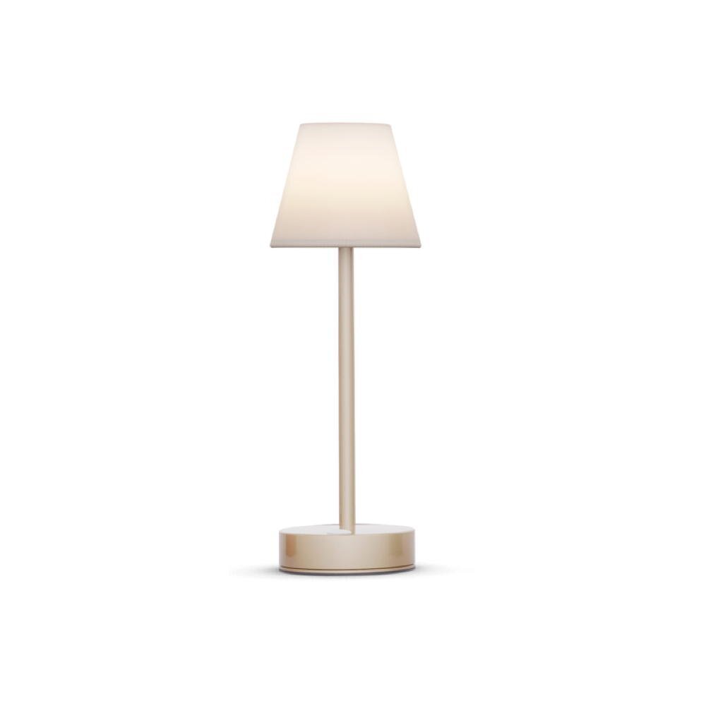 LED oplaadbare tafellamp Lola Slim 30 in messing, 2W, 160lm, IP44