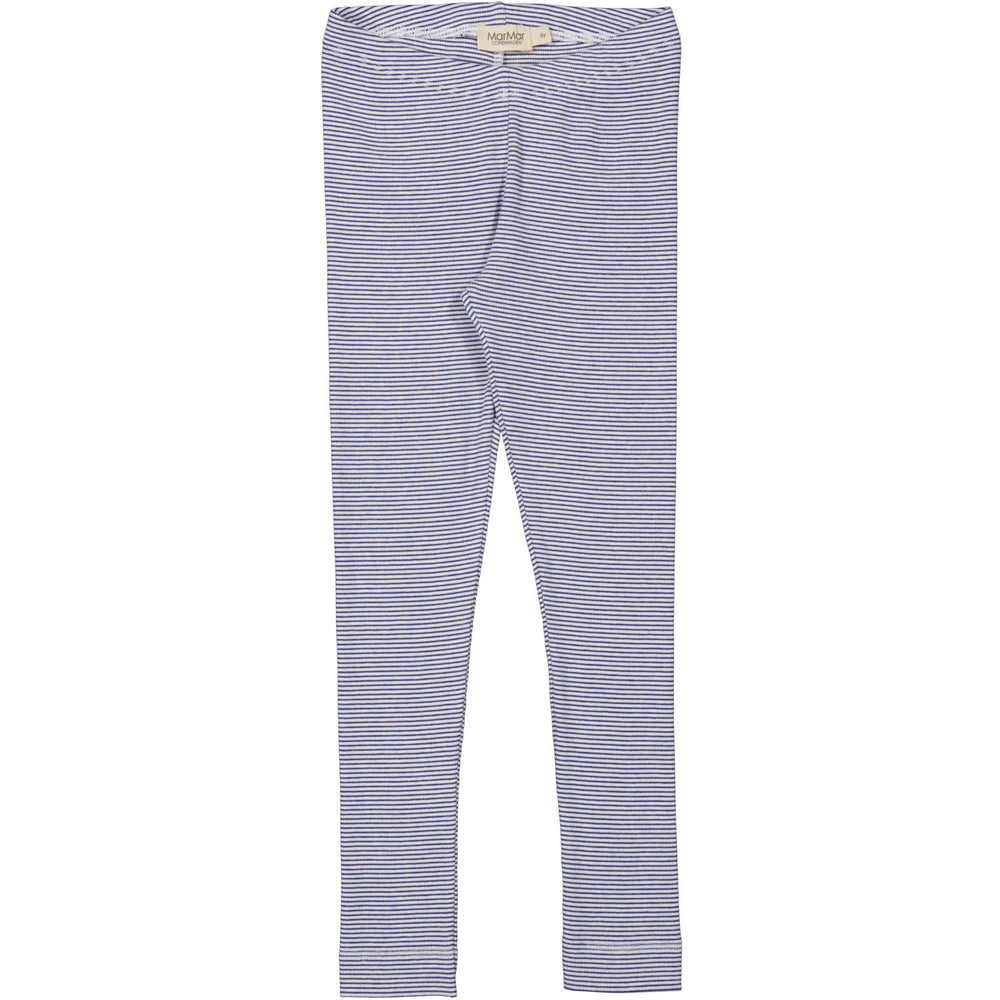 Køb MarMar Modal Fine Rib Blue Stripe Leggings