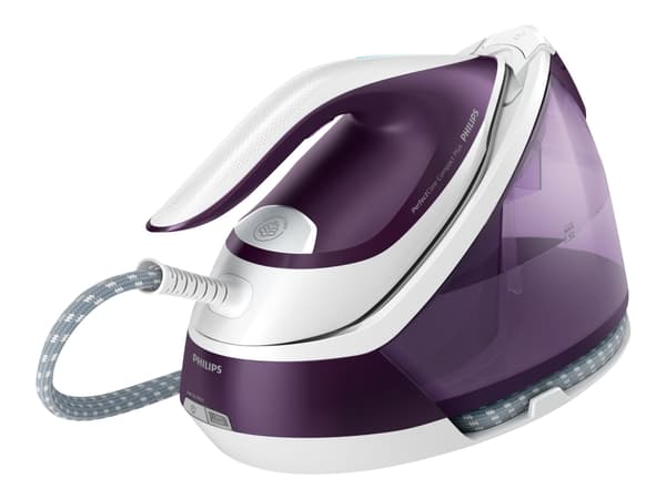 Philips PerfectCare Compact Plus GC7933 - Dampstrykejern med automatisk slukking - såleplate: SteamGlide Plus - 2400 W - magisk purpur