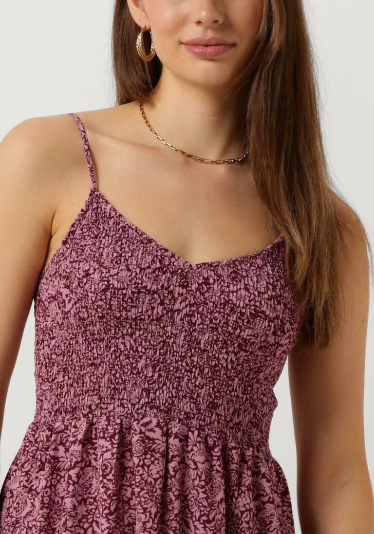 COLOURFUL REBEL roze colourful rebel maxi jurk sophie floral smock maxi dress