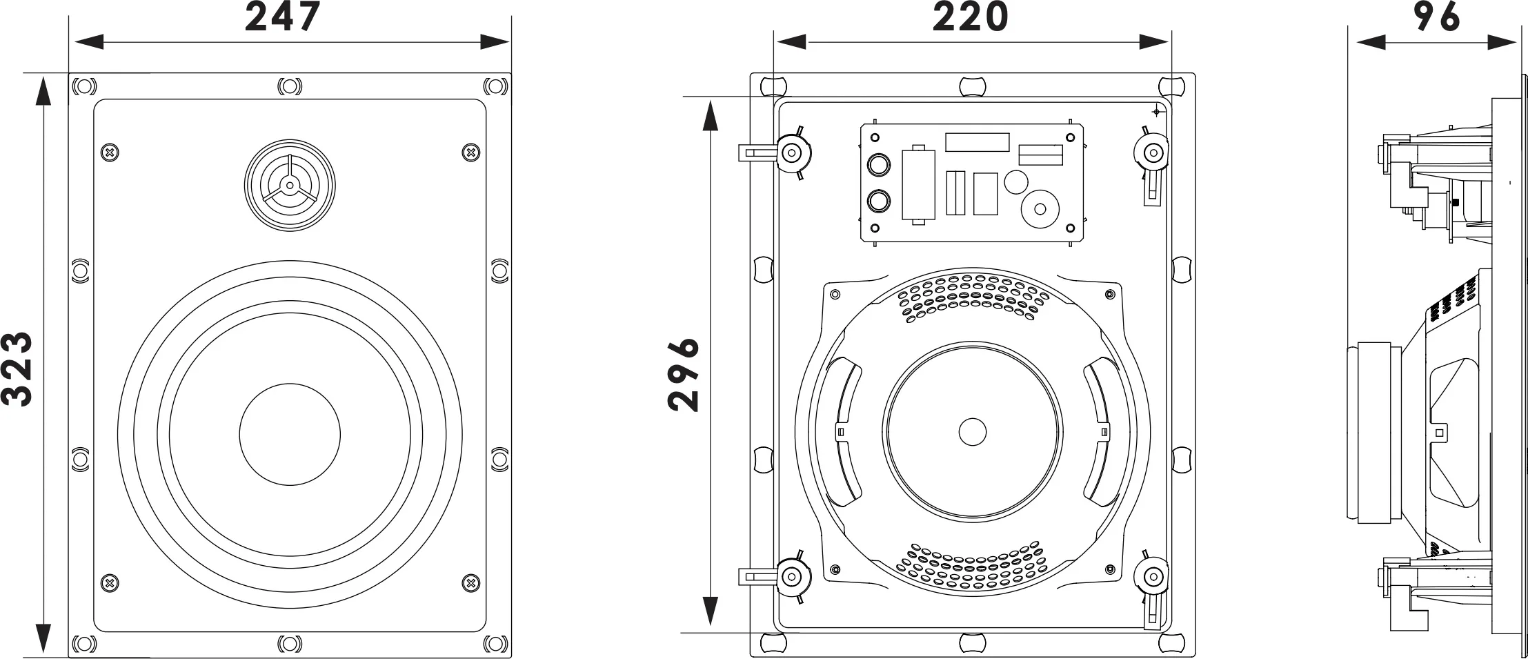 Elipson INF IW8 (la pièce) Enceintes encastrables