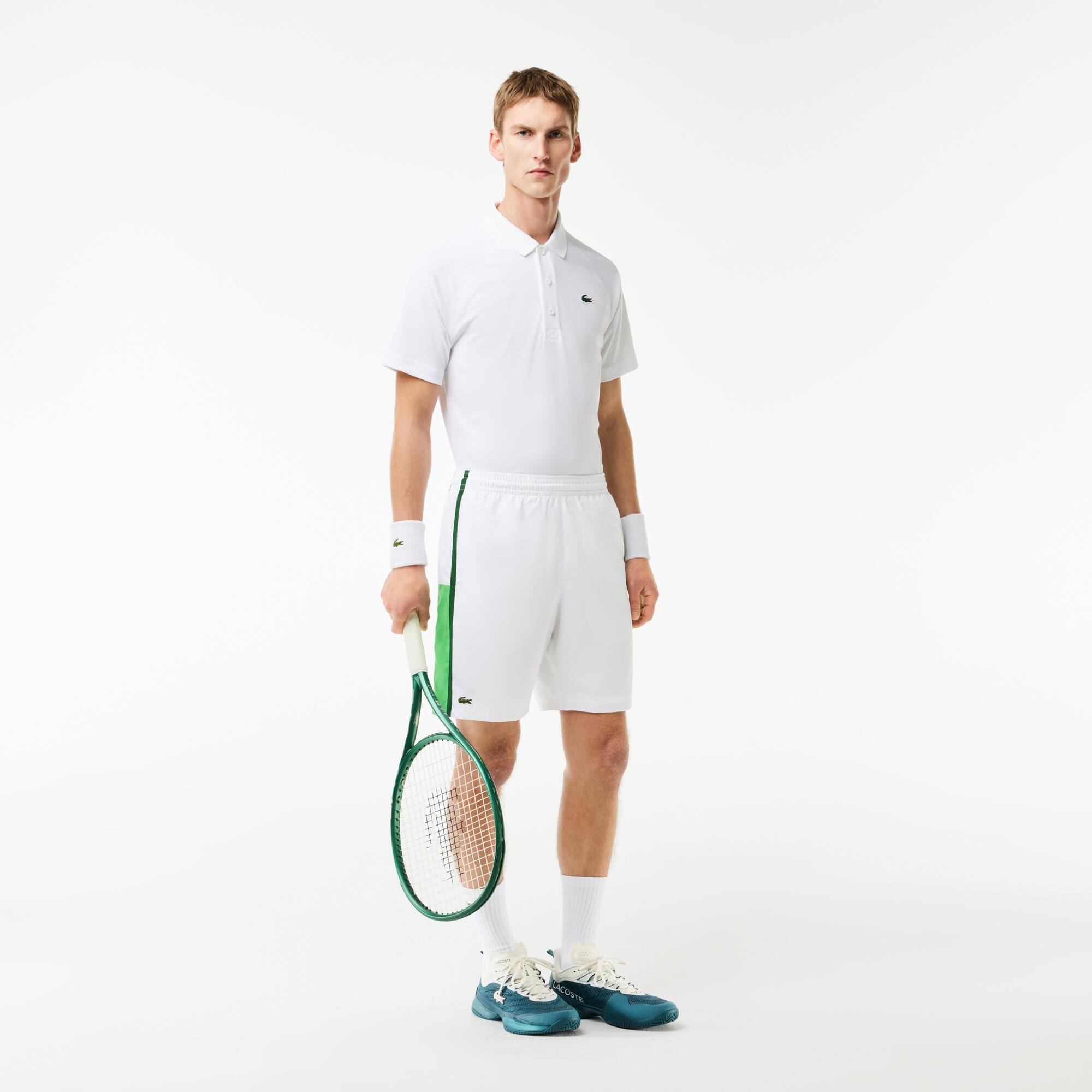 Herren LACOSTE SPORT Shorts mit Colorblock-Einsatz Bermudas - Weiss - Lacoste - Herren