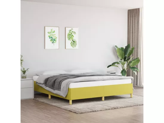 Sommier tapissier Vert 180x200 cm Tissu