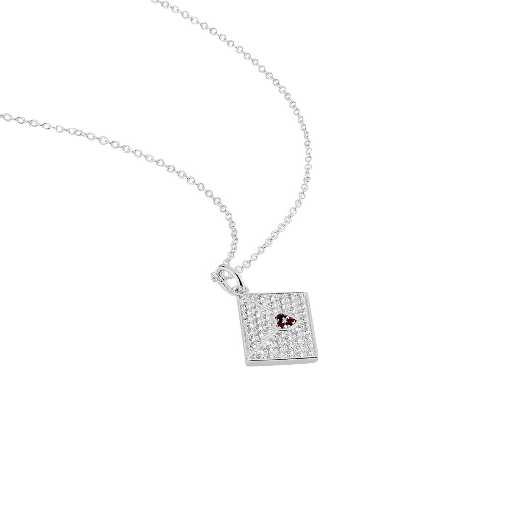 Collier Geoffrey Argent Oxydes De Zirconium