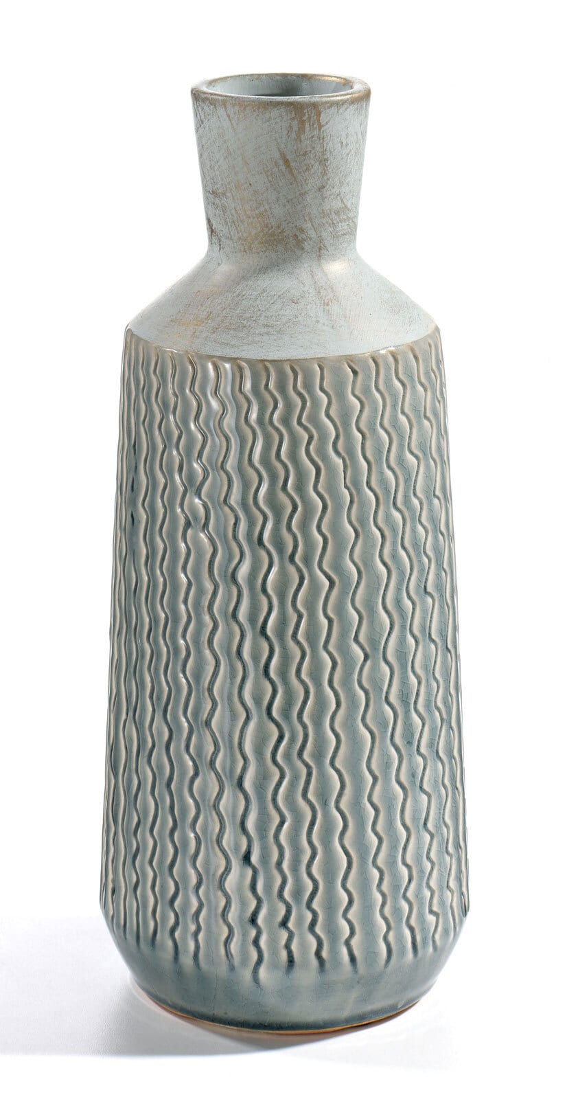 casaNOVA Vase WEIHNACHTSZAUBER 36 cm hellblau