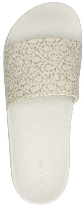 Calvin Klein Pool Slide - Mono gebroken wit