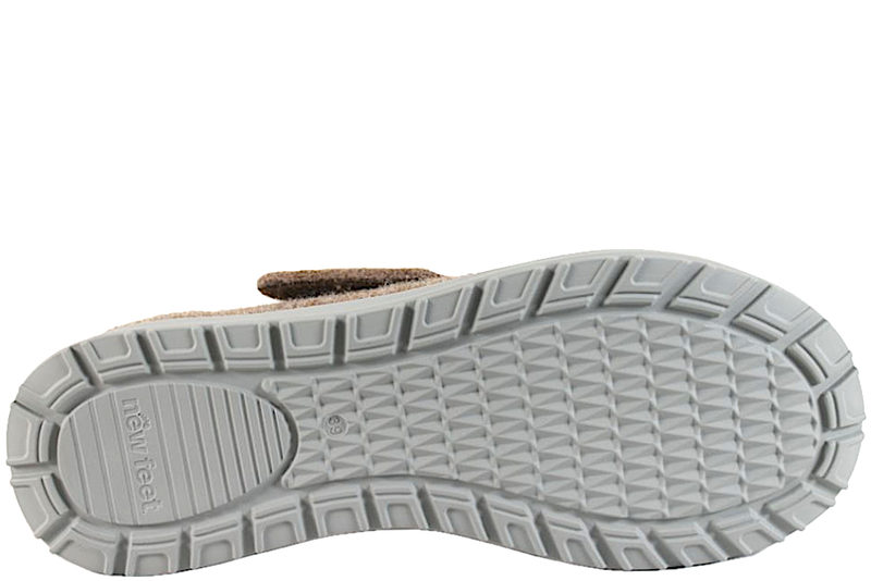 NEW FEET HJEMMESKO I NATURBRUNT FILT