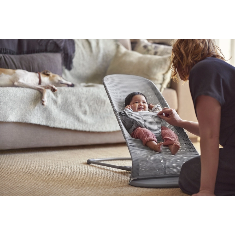 BABYBJÖRN Babywippe Bliss Grau Mesh