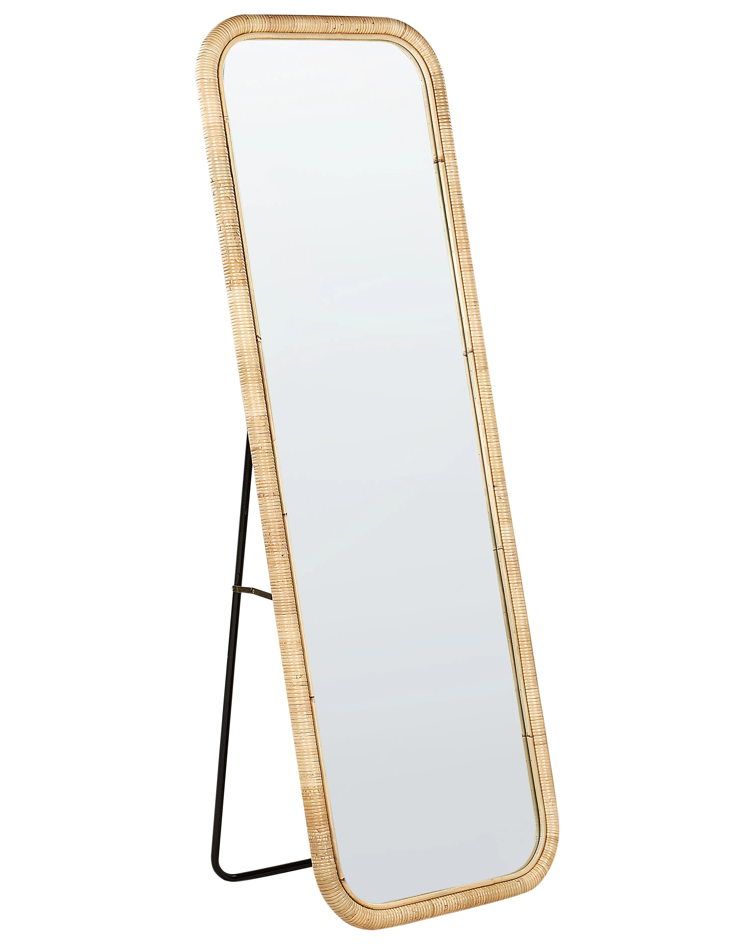 Staande spiegel MALANGE 150 cm Rotan Natuurlijk