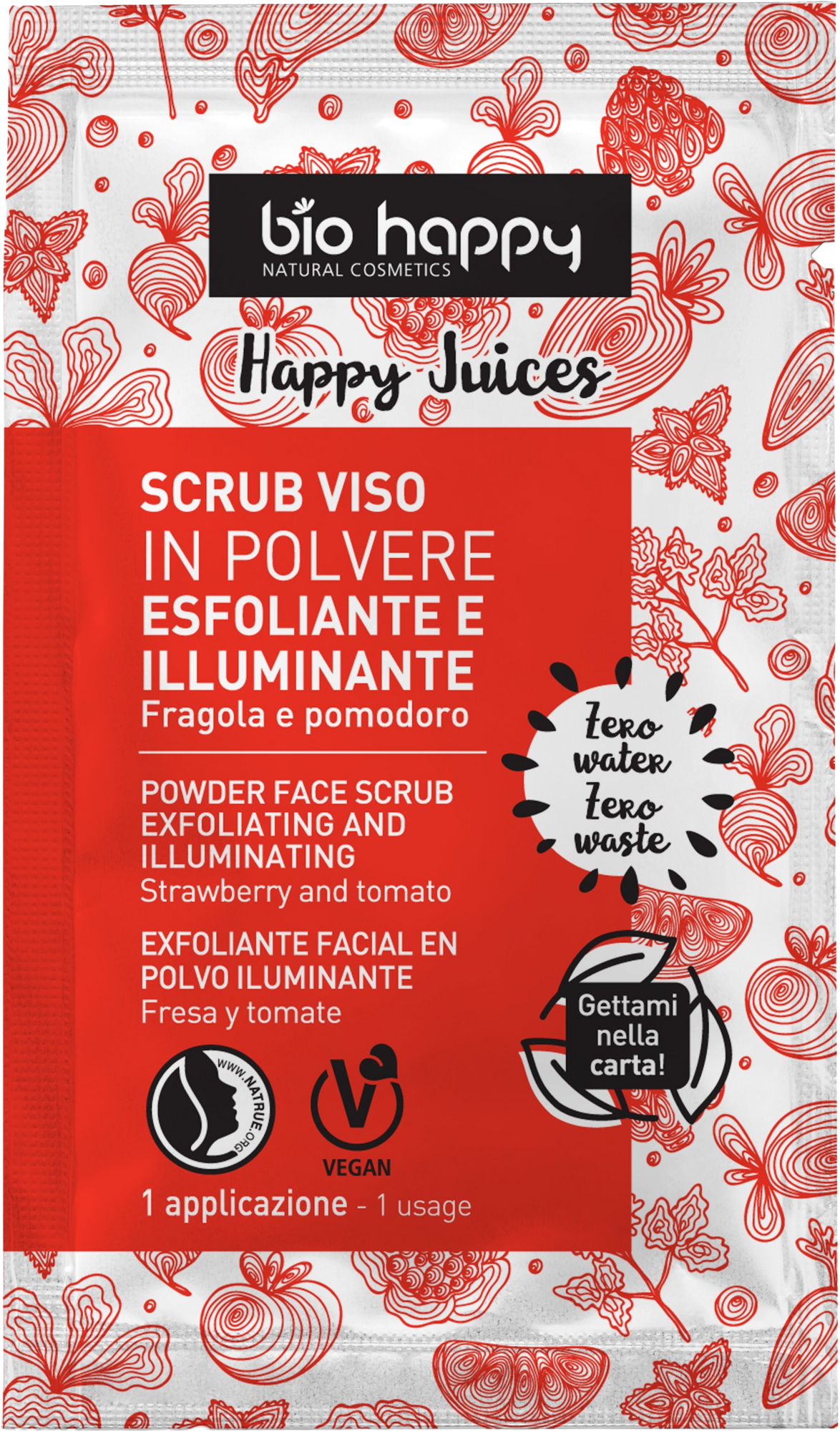 Bio Happy  Happy Juices Illuminating Powder Face Scrub, 5 g