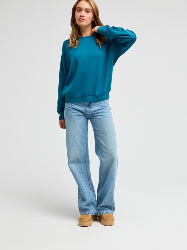 Surfing By Moonlight Sweat doux et confortable Bleu Femme