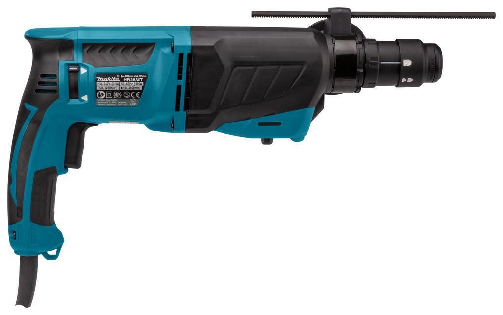 Makita HR2630TX12 Combihamer SDS-Plus 2,4J   snelwisselboorkop   17 delige boren- en beitelset 800W in koffer