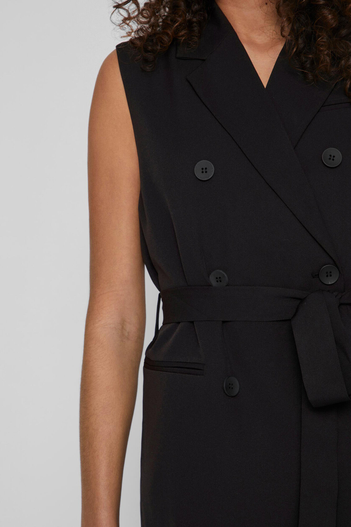 Vestido Blazer Colete - Preto