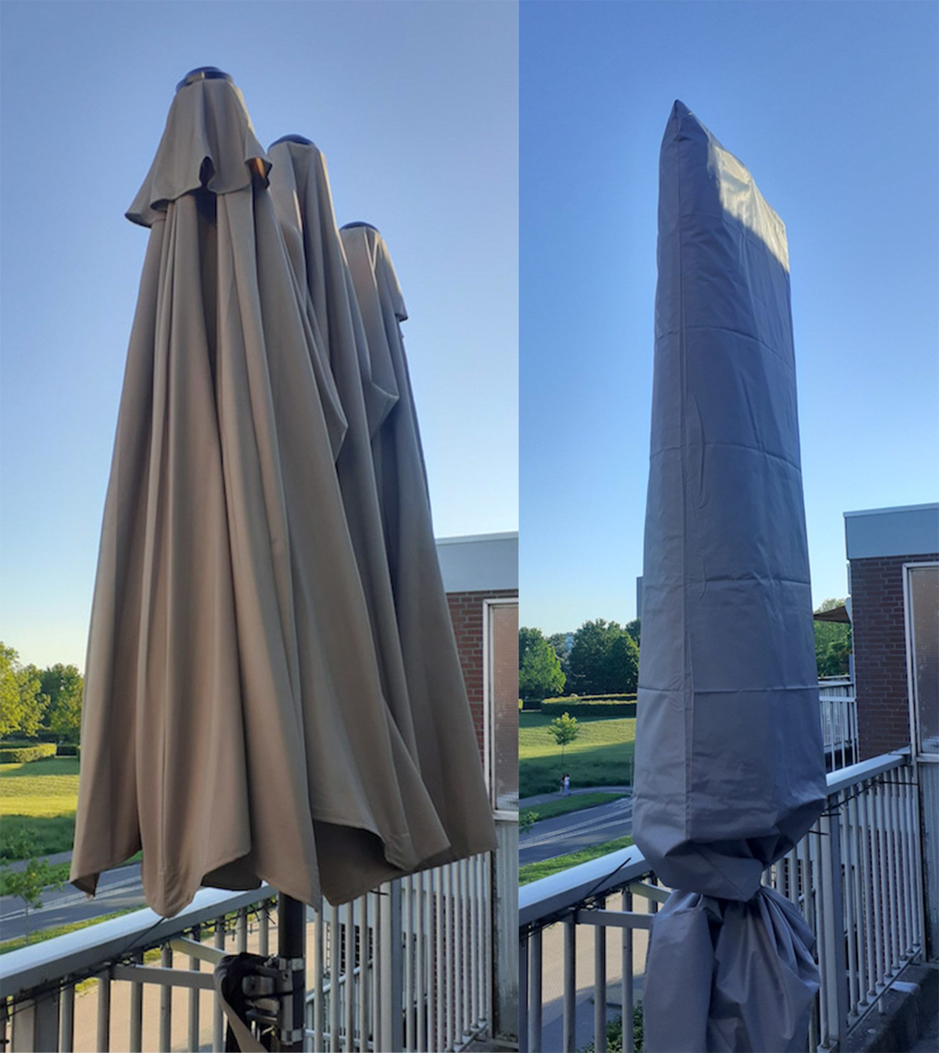 CUHOC Diamond 250 x 55 x 60 cm zweefparasol hoes