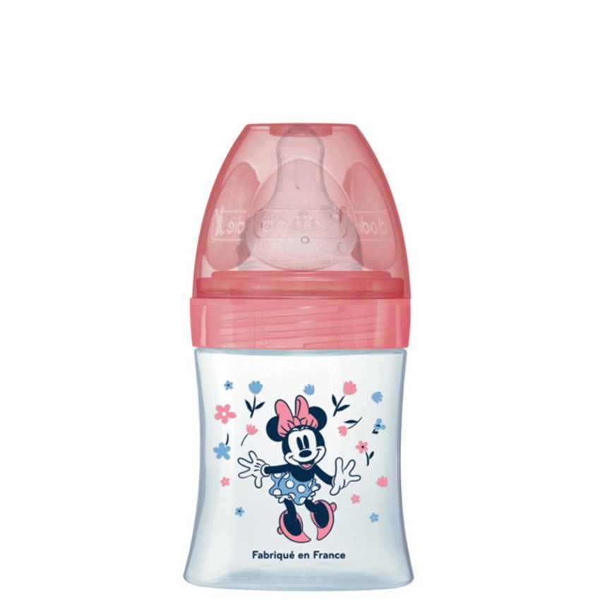 Biberon anti-colique Disney Minnie 150 ml 0-6 mois – Rose - Ecru