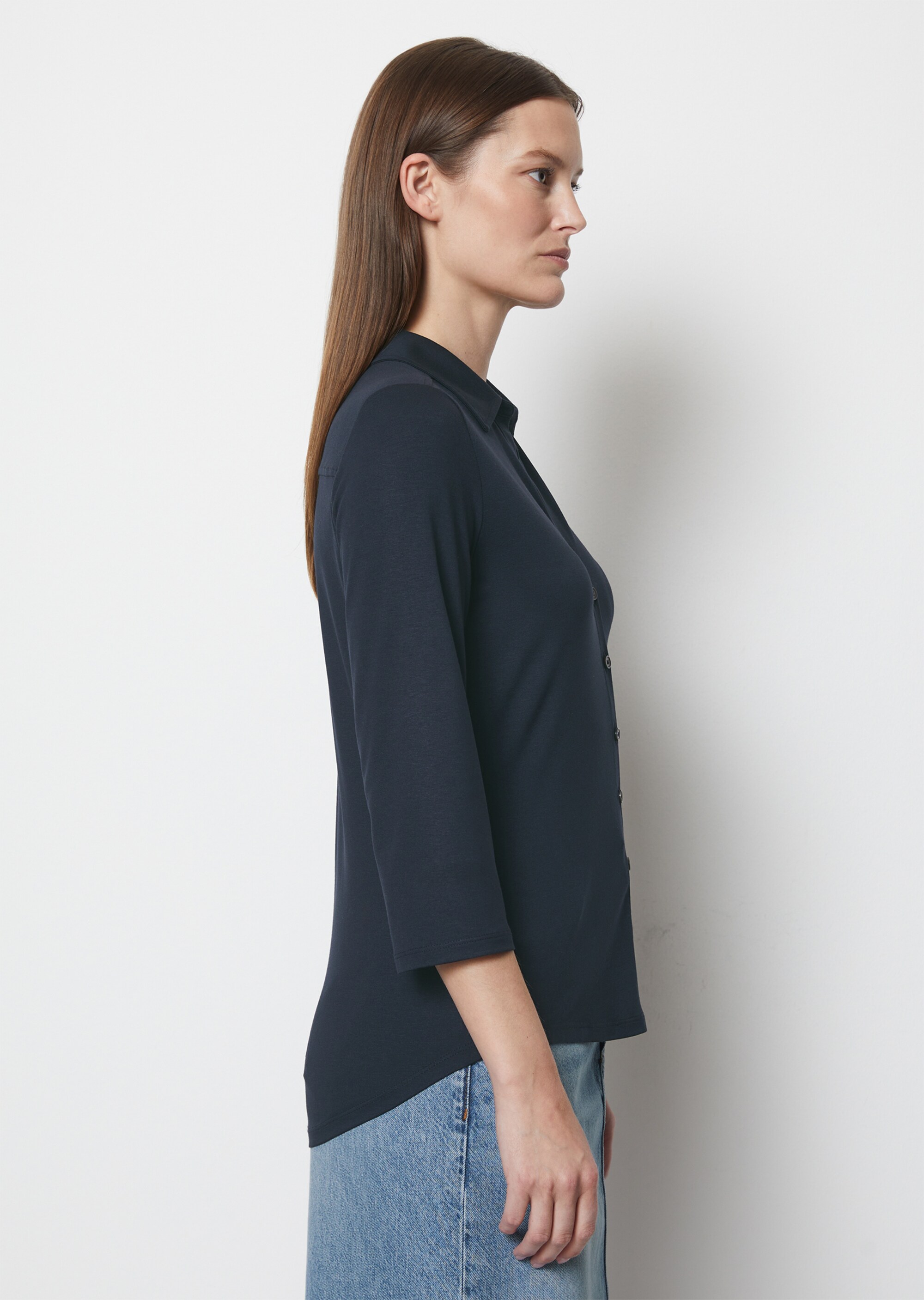 Jersey-Bluse aus LENZING™ ECOVERO™