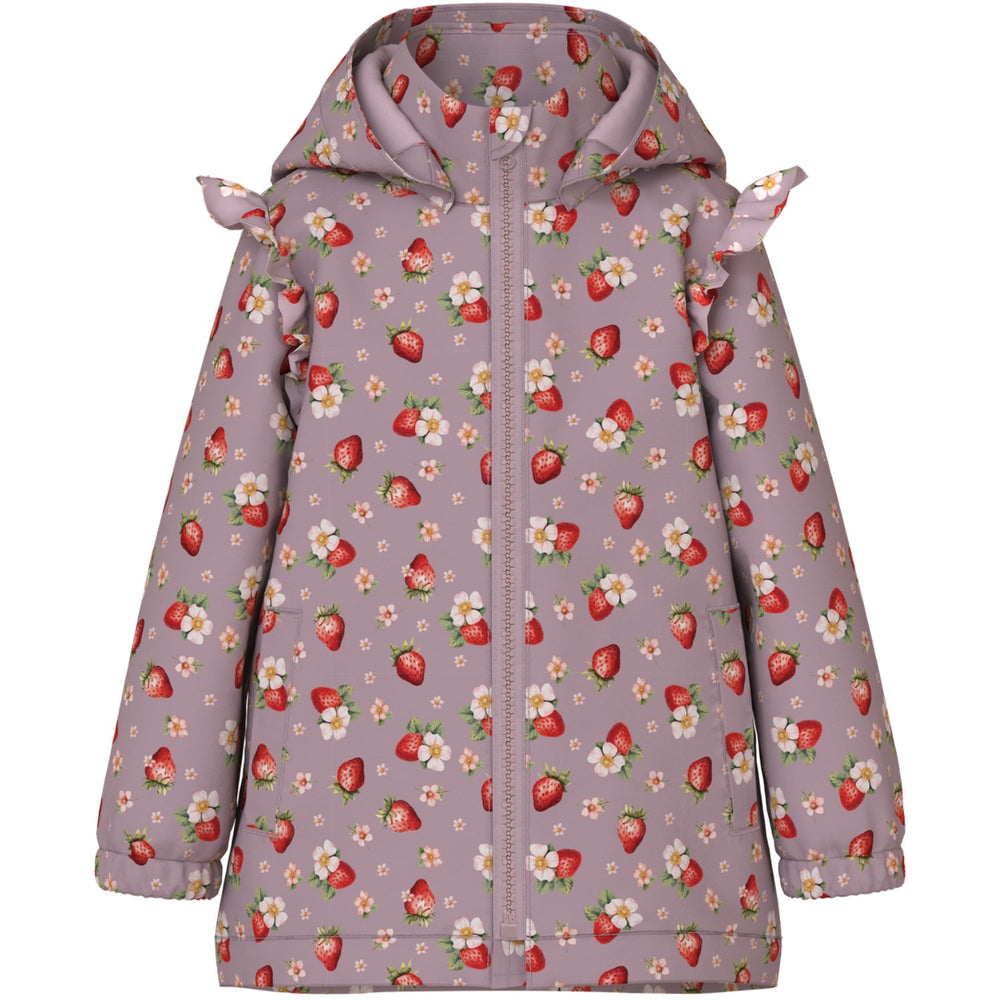 Køb Name It Keepsake Lilac 1 Strawberry Nmfmaxi Jakke Li Flæse Aop