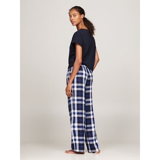 Tommy Hilfiger Flannel Bukser, Heritage Check Midi Blue Ink, L