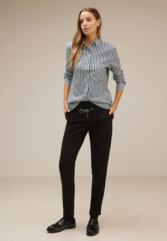 Streifen Hemdbluse - deep blue