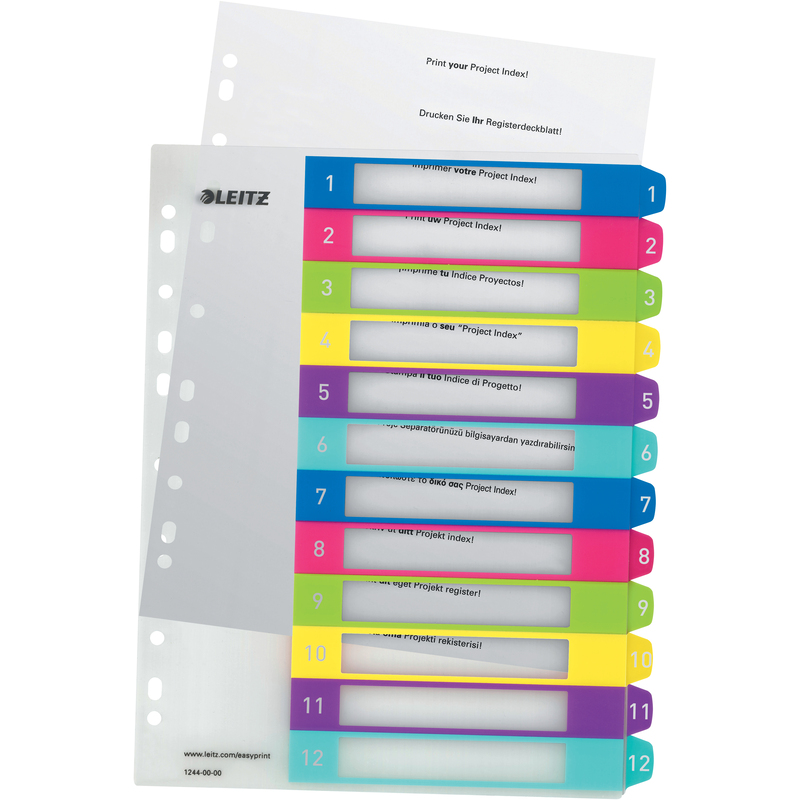Leitz Register WOW, A4+, 1-12