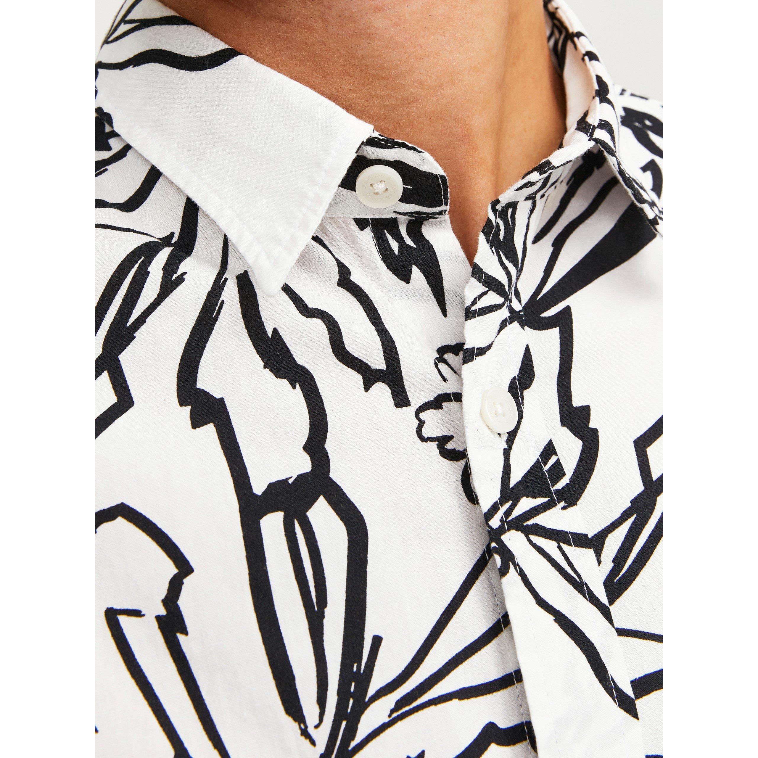 Jack and Jones JJ Short Sleeve AOP Shirt Mens