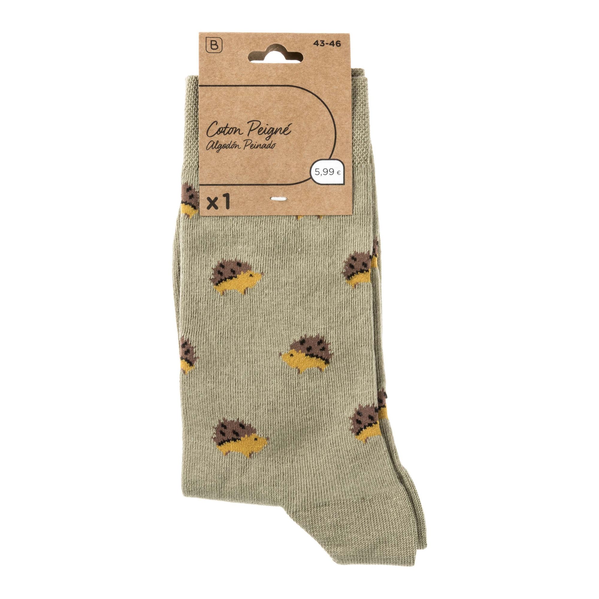 Chaussettes Homme kaki