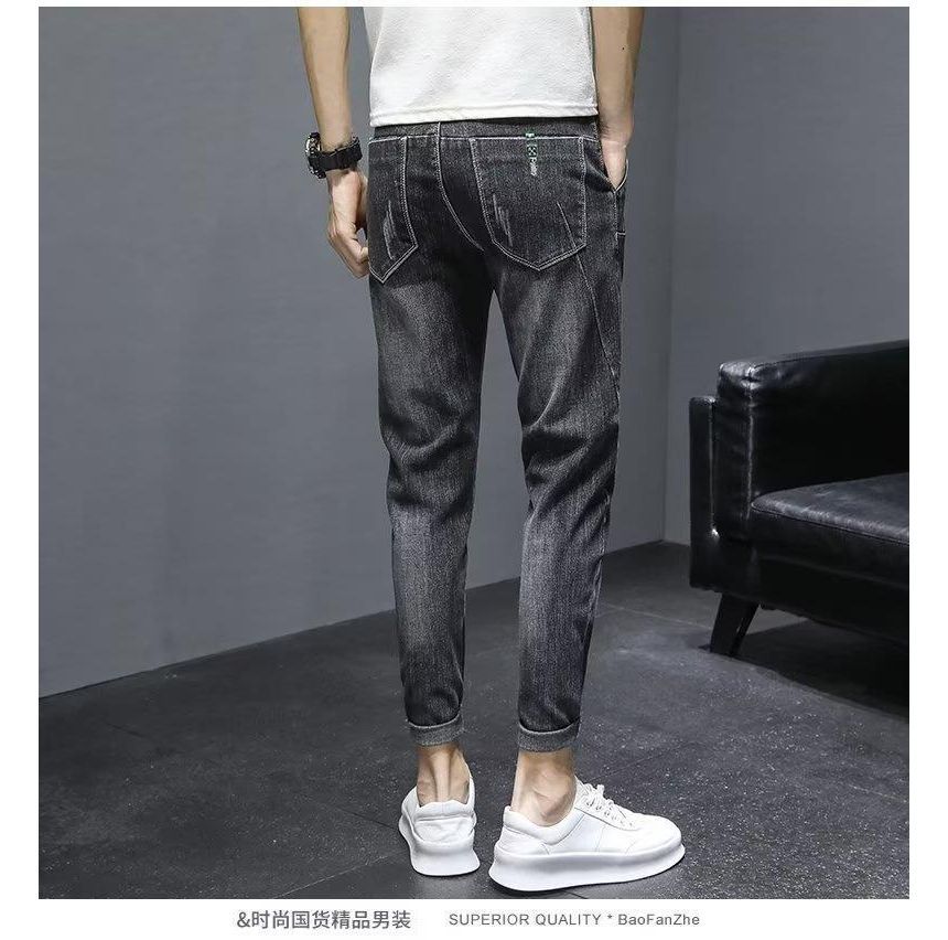 Nikoflin - Mid Rise Washed Distressed Slim Fit Jeans