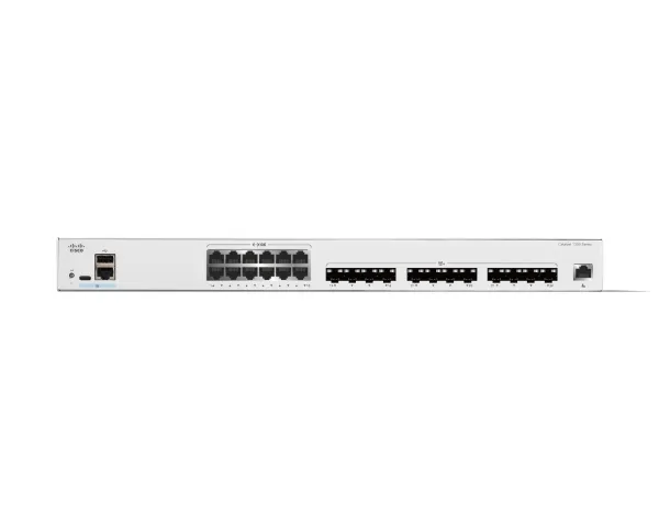 Cisco Catalyst 1300-24XTS - Switch - L3 - smart - 12 x 10 Gigabit Ethernet   12 x 10 Gigabit SFP  - monterbar på stativ