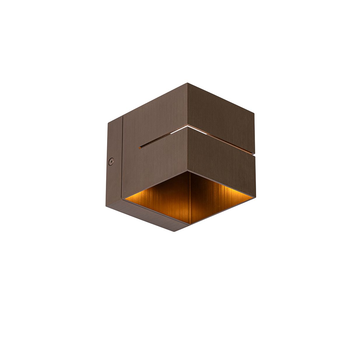 Moderne wandlamp donkerbrons - Transfer Groove