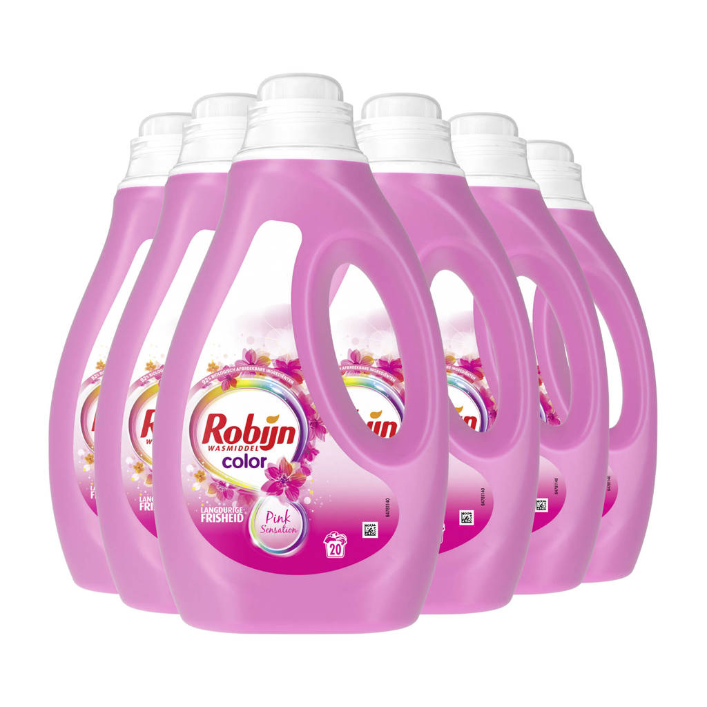 vloeibaar wasmiddel Color Pink Sensation - 6 x 20 wasbeurten - 120 wasbeurten